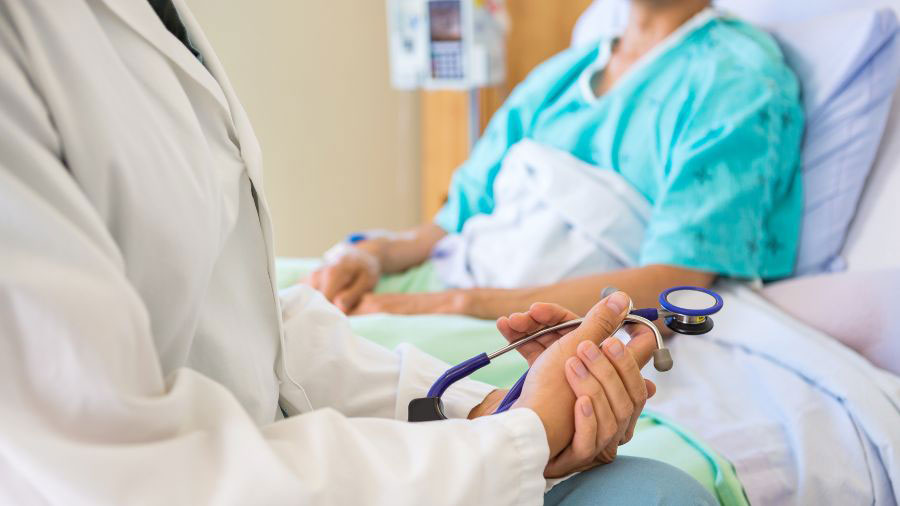 doctor discussing options with patient